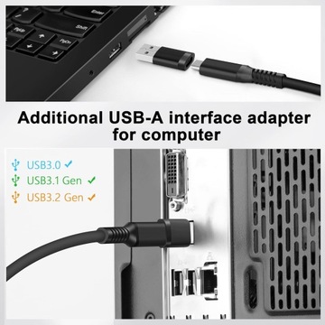 КАБЕЛЬ ДЛЯ ДАННЫХ 5 М КАБЕЛЬ USB-C-C, СОВМЕСТИМЫЙ ДЛЯ OCULUS LINK META QUEST 3/2