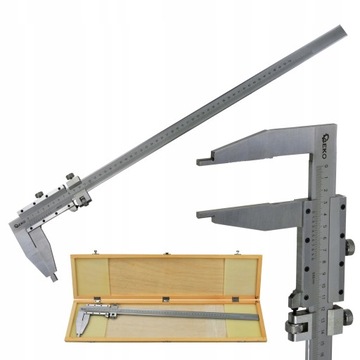 GEKO ПРЕЦИЗИОННЫЙ СУППОРТ 0-500MM 0,05 ОДНОКУЛАЧКОВЫЙ + ДЕРЕВЯННЫЙ КОРПУС