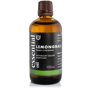 Naturalny 100% olejek eteryczny TRAWA CYTRYNOWA 100ml lemongrass