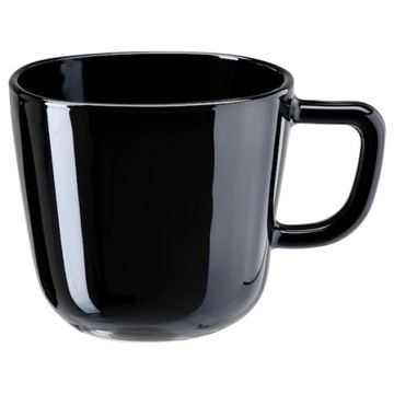 IKEA BACKIG Kubek czarny 37 cl