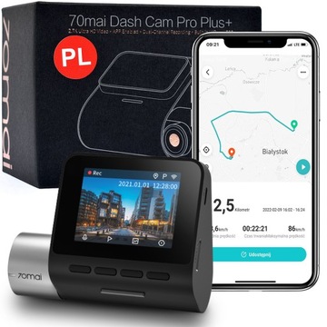 Автомобильная камера 70mai PRO Plus+ A500S, язык PL