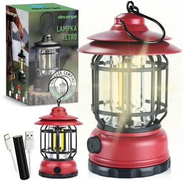 LAMPA SURWIWALOWA COB LED UCHWYT USB C Ładowanie