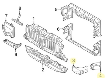 Воздуховод KPL x2 INTAKE RIGHT для BMW X3 G01 X4 G02 17+ диски