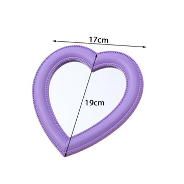 Ins Love Heart Cosmetic Mirror Wall Hanging Dormit