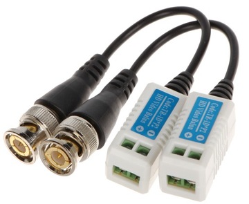 TR-1D*P2 ZESTAW TRANSFORMATOR VIDEO HD BNC UTP VIDEO BALUN CCTV LAN 8 MPX