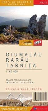 GIUMALAU RARAU TARNITA mapa 1:60T Schubert Franzke