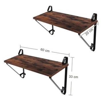 ПОЛКА РУСТИК 2 ШТ. ЛОФТ ПРОМЫШЛЕННЫЙ