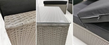 КОМПЛЕКТ ДЛЯ ДОСУГА САДОВАЯ МЕБЕЛЬ СЛОЁНЫЙ СТОЛИК УГЛОВОЙ ДИВАН