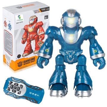DUŻY ZDALNIE STEROWANY ROBOT Pilot R/C do programowania CHODZI TAŃCZY LED