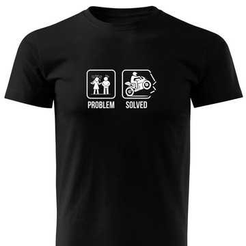 Motocyklowa koszulka T-shirt z nadrukiem prezent