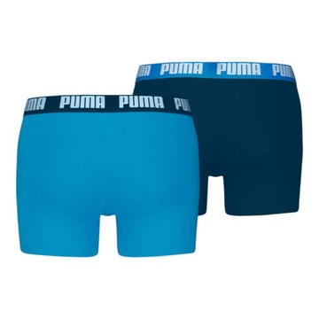 PUMA BOKSERKI MĘSKIE MAJTKI BOXER 2P GRANATOWE/NIEBIESKIE r.XL