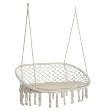 Двойное гнездо аиста с бежевой бахромой