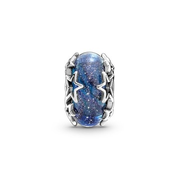 Charms Pandora - Błękitna galaktyka i gwiazda Murano 790015C00