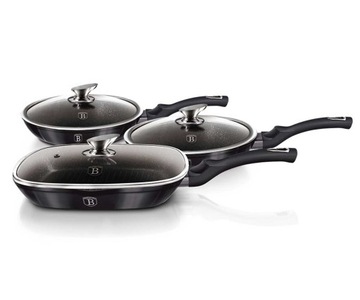 НАБОР СКОВОРОД BERLINGER HAUS BH-6923 CARBON PRO