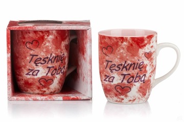 KUBEK, UPOMINEK, PREZENT, TĘSKNIĘ ZA TOBĄ