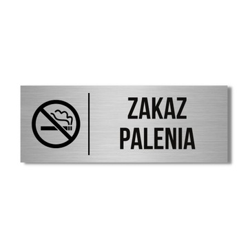 TABLICZKA ZAKAZ PALENIA 20x7.5CM UV NIE WOLNO PALIĆ PAPIEROSÓW OSTRZEGAWCZA