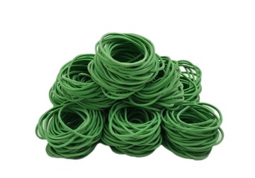 GUMKI RECEPTURKI 1 KG MOCNE rozmiar 30 mm x 1,5 mm ZIELONE