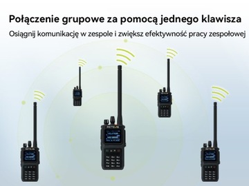 Двухдиапазонная рация Retevis C1, профессиональная рация, IP67.5W