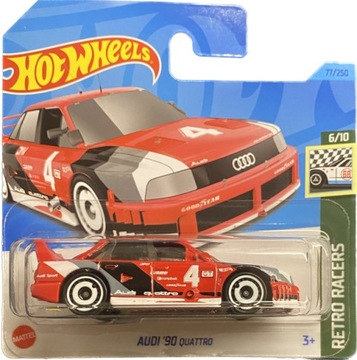 HOT WHEELS HKJ81 Audi 90 Quattro czerwone