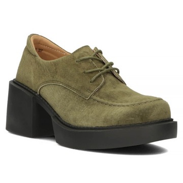 FILIPPO DP4919 KHAKI PÓŁBUTY SKÓRA r. 37