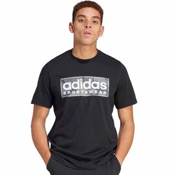 ADIDAS CAMO IR5825 T-SHIRT MĘSKA KOSZULKA BAWEŁNIANA CZARNA