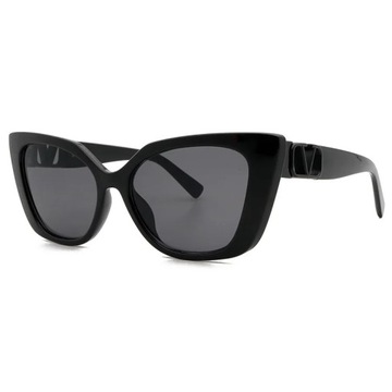 Luksusowe okulary przeciwsłoneczne Cat Eye Square Women Vintage okulary prz