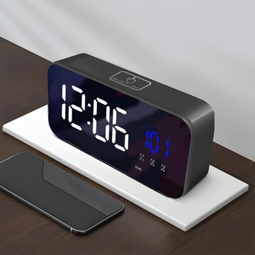 ЭЛЕКТРОННЫЕ ЧАСЫ СВЕТОДИОДНЫЙ БУДИЛЬНИК СОВРЕМЕННЫЙ ДИЗАЙН ВЫСОКАЯ ФУНКЦИОНАЛЬНОСТЬ