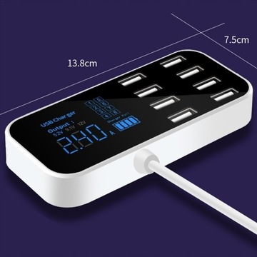 АВТОМОБИЛЬНОЕ ЗАРЯДНОЕ УСТРОЙСТВО A9S 8 портов USB