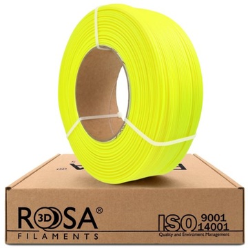 Filament Rosa3D ReFill PLA Starter Neon Yellow Jaskrawy Żółty 1kg 1,75mm