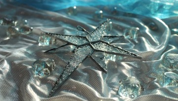 Многоконечная звезда, витражный хрусталь Тиффани, маленький