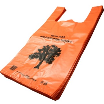 REKLAMÓWKI FOLIOWE TORBY LDPE 30×55 cm BARDZO GRUBE MOCNE 50 SZTUK