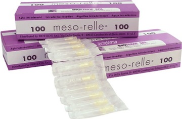 NAJCIEŃSZE IGŁY DO MEZOTERAPII IGŁOWEJ 0,23mm x100