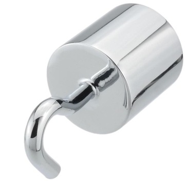 Zakończenie liny 40 mm z hakiem, końcówka do liny, hak do sznura - chrom