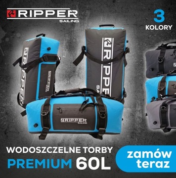 Torba żeglarska wodoszczelna Ripper Sailing 60L, niebieska