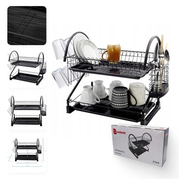 Двухуровневая сушилка для посуды х 2 противня