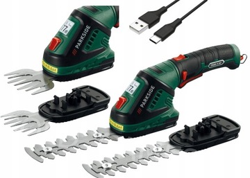 Nożyce elektryczne akumulatorowe Parkside 12cm 2w1