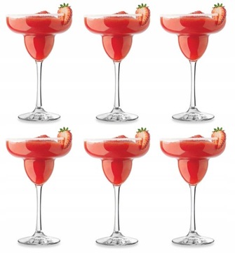 ZESTAW 6 KIELISZKÓW MARGARITA DRINK KOKTAJL-220 ml
