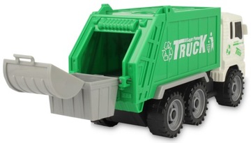 Разобранный мусоровоз с контейнером и приводом