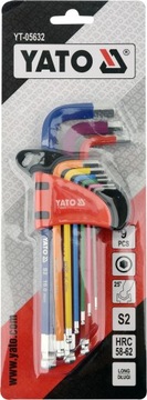 НАБОР ШЕСТИГРАННЫХ КЛЮЧЕЙ YATO TORX + ШЕСТИГРАННИК С ШАРИКОМ