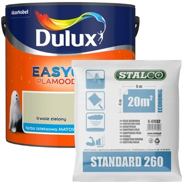 Dulux EasyCare Farba Trwale zielony 2,5L + GRATIS