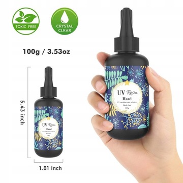 Żywica epoksydowa UV przezroczysta twarda 100g