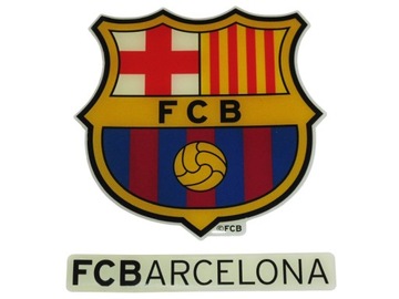 FC BARCELONA NAKLEJKA KLUBOWA WYPUKŁA 3D EPOXY