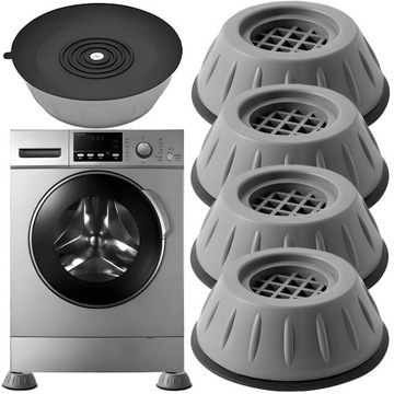 ПОДКЛАДКИ КОВРИКИ ДЛЯ СТИРАЛЬНОЙ МАШИНЫ ПОСУДОМОЕЧНАЯ МАШИНА, ПРОТИВСКОЛЬЗЯЩИЕ, ПРОТИВОШОКОВЫЕ, РЕЗИНОВЫЕ 4 шт.
