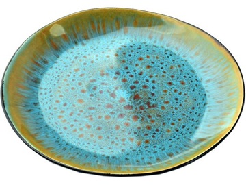 BASIC NATURE Ceramiczny duży TALERZ TALERZYK Deserowy - 20,5 cm