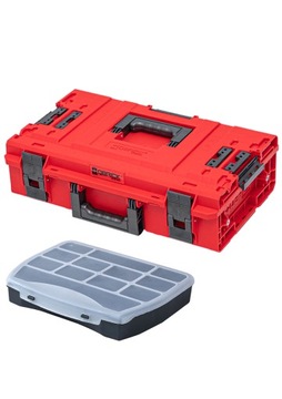 ZESTAW Skrzynka narzędziowa Qbrick ONE 200 VARIO RED ULTRA HD + ORGANIZER