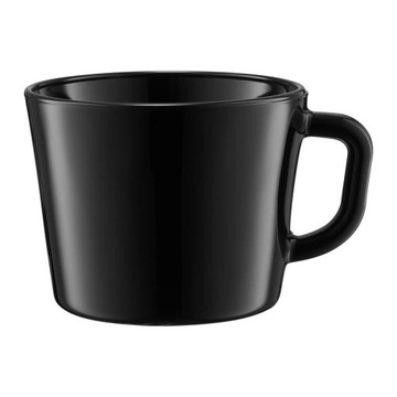 AMBITION BLACK Kubek DUŻY JUMBO z uchem do herbaty kawy 450ml CZARNY