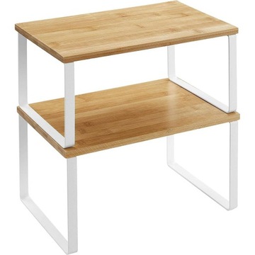 2 x Regał stojak na przyprawy organizer Songmics 29,7 x 15,5 x 19,5cm biały