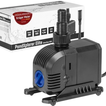 POTĘŻNA FONTANNA 3W1 DO OCZKA WODNEGO CISZA CZYSTOŚĆ I 4 RÓŻNE STRUMIENIE