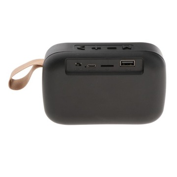 Przenośny głośnik Głośnik zewnętrzny z obsługą USB Czarny