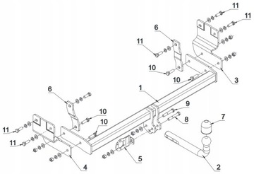 MITSUBISHI PAJERO PININ3D TŘÍDVEŘOVÝ ZAŘÍZENÍ(HÁK) HOLOWNICZY+WI